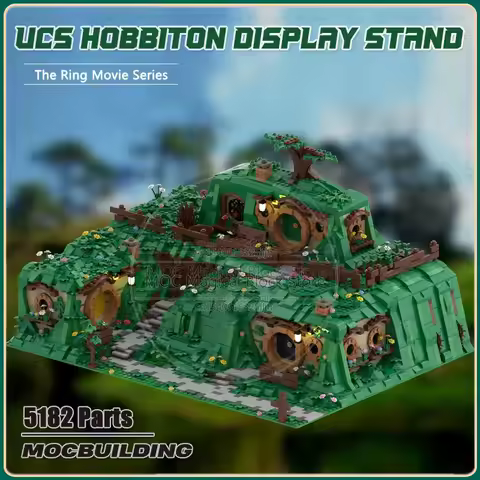 UCS Hobbiton Moc Building Blocks Unexpected Gathering And Display Stand Technology Bricks DIY Assemb