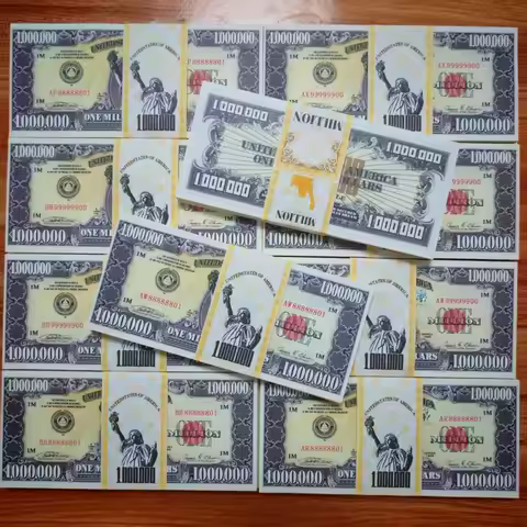 20~1000pcs US One Million Dollars US Dollars Fake Money Paper Bills Banknotes Non-currency Ancestors