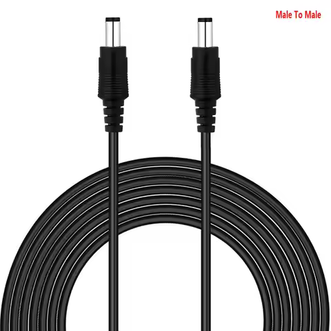 Male to Male DC Extension Cable 2.1x5.5mm 12V Power Extension Cord 1M 2M 3M 5M 10MFor CCTV Camera DV