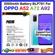 ORIGINAL NGS 5000mAh Battery BLP781  Fit For OPPO A52 CPH2061 CPH2069 / OPPO A72 CPH2067 / OPPO A92 