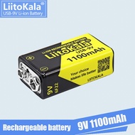 /Liitokala Rechargeable Battery 9V Li-ion 1100mAh Micro Type-C Charging 9 Volts 6F22 Original Lithiu