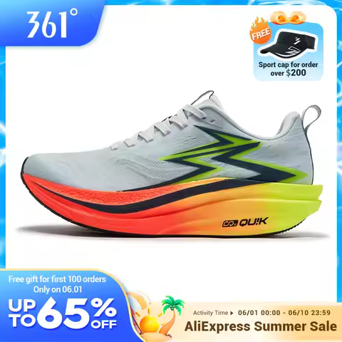 361 Degrees Flame 4.0 MIX Men Running Shoes Carbon Plate Racing Marathon Stable Rebound Wear-resista