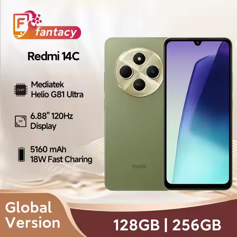 Xiaomi Redmi 14C Global Version Immersion 6.88'' 120Hz Display 50MP AI Dual Camera Massive 5160mAh B