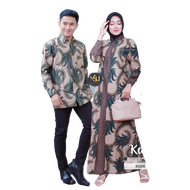 Baju Batik Pasangan Pria Wanita Terbaru 2021 Gamis Batik Couple Pasangan Terbaru 2021 Kondangan Bati