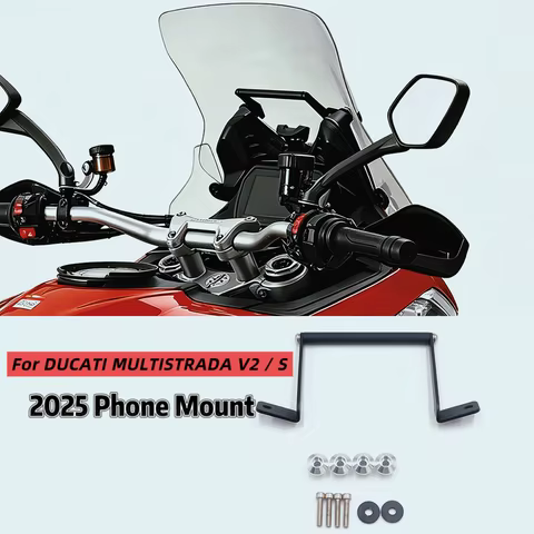 2025-GPS For DUCATI MULTISTRADA V2 / S Phone Mount Bracket Navigation Windshield GPS Phone Holder Su