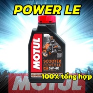 Motul POWER LE 5w40 Scooter Oil 800ml, 100% Synthetic, Genuine Scooter Oil