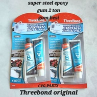 Threebond original super steel epoxy mix & fix gum gam 2 ton gum besi
