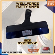 100% MADE IN TAIWAN/WELLFORCE TAPPING KNIFE 8"/10"/12"/14"/SKIM KNIFE/WELLFORCE ERGOTAP BLUE STEEL T