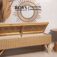 Rattan Storage Bench Handmade Rattan Storage Seat/ | ROYS RATTAN INDONESIA