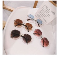Glasses Frameless Women Large Frames Personality Net Red Star Toad Glasses Glasses