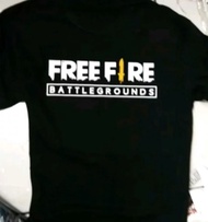 T-Shirt Kaos BAJU DISTRO free fire battle grounds / ff / games / pria wanita terlaris