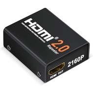 HDMI Booster 2.0, 4K2K 1080P 3D HDMI Amplifier Repeater HDMI Powered Signal Amplifier Booster 18Gbps