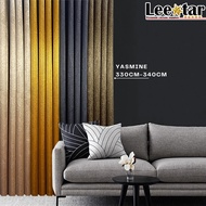 Leestarcurtaindesign - Yasmine Mix Blackout Curtain Window Ready Made Hook Eyelet (330cm-340cm)