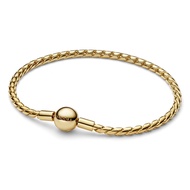 กำไลPandora  Bracelet Heart Clasp เงินS925 สร้อยหัวใจPandora สีเงิน&สีโรสโกลด์ สร้อยข้อมือคลิปล็อค พ