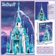 Compatible with Lego Disney 43197 Elsa Frozen Princess Castle Building Blocks Girl Assembling Educational Toys