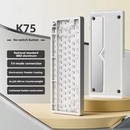 EWEADN K75 Aluminum Wireless Mechanical Keyboard 75% Hot swappable RGB GASKET Custom Gaming Keyboard