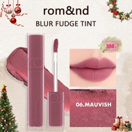 BLUR FUDGE TINT 06 Mauvish 0.17oz, Romand Liquid Lipstick, Lip Tint, Matte Lip Gloss, Creamy Texture