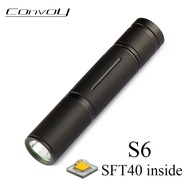 Flashlight Convoy S6 with SFT40 Linterna Led 18650 Torch Camping Fishing Latarka Tactical Lantern Hi