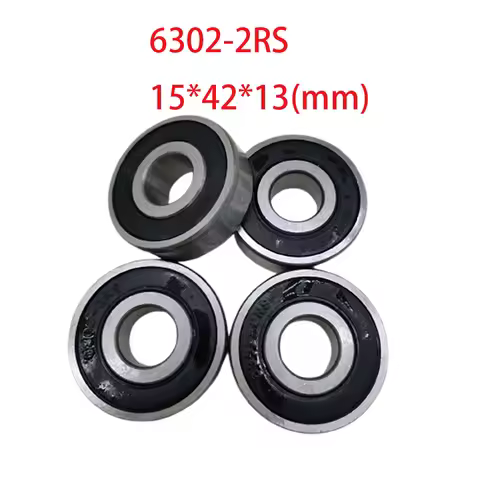 B257 6302-2RS Ball Bearing 15x42x13 mm For GN125,GS125 ,HJ125,EN125-2F 2A 2E 3F 3E 3A 4 Pcs /Lot
