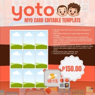 Yoto Make Your Own MYO Card Editable Template