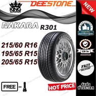 ยางรถยนต์ ขนาด 205/65R15 , 215/60R16 , 195/65R15 รุ่น R301 ยี่ห้อ DEESTONE (แถมจุ๊บลม)