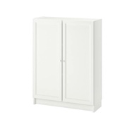 ORIGINAL IKEA  BILLY / OXBERG Bookcase with doors, white, 80x30x106cm