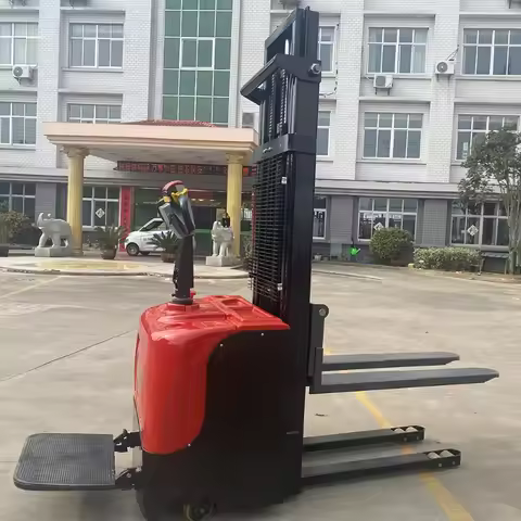 Narrow Aisle Warehouse Electric Pallet Stacker Slim Design Easy Navigation in Tight Spaces Electric 