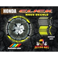 HONDA CLICK  Mags decals