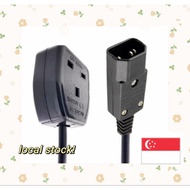 {fast delivery}IEC C14 Male Plug to UK 3Pin Female Socket Power Adapter Cable, Connect C13 C15 PDU U