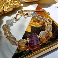 【訂製款 06】螢石 | 同人水晶 DIY設計手鏈