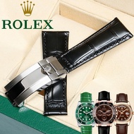 Rolex Genuine Leather Strap Green Submariner Daytona Yacht-Master GMT-Master Universal Cowhide Strap