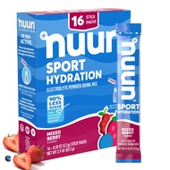 Nuun Sport Electrolyte Powder Packets - Mixed Berry Flavor | 5 Essential Electrolytes for Hydration