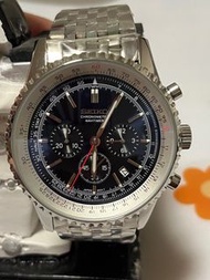 精工 石英機芯計時 Seiko Quartz movement 46mm case 改裝 daytona seiko mod navitmer style silver色 鋼殻鋼帶