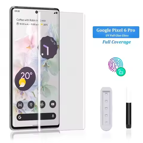 3D Curved High Quality Full Glue UV Tempered Glass For Google Pixel 6 Pro Screen Protector For Googl
