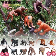 MARA 6PCS Lifelike Monkey Model Educational Toys Gift Realistic Simulation Gibbon Cubs