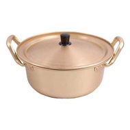 22cm Two-Handled Brass Pot