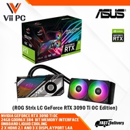 ASUS ROG Strix LC RTX 3090 Ti/3090Ti OC Edition Gaming Graphics Card (PCIe 4.0, 24GB GDDR6X, HDMI 2.