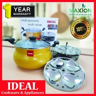 IDEAL Non Stick 16 Idly Pot 4 Idli Plate Induction And Gas Stove Compatible Steamer Cookware