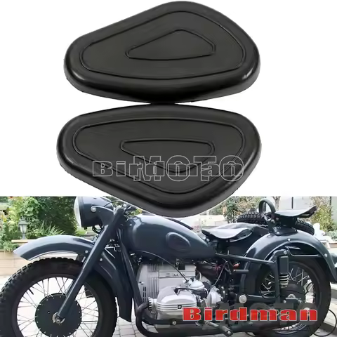 Motorcycle Parts Rubber Gas Fuel Tanks Traction Side Cover Pads Black For Zundapp DB DS DBK KS KS750