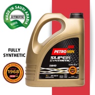 9010 Petromin Engine Oil Fully 5W40 Super Synthetic Plus API SN (4Liter) For Toyota , Honda , Lexus , Proton , Perodua