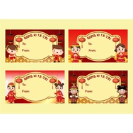 Chinese family Gong Xi Fa Cai chinese family Gift label Sticker/Sticker