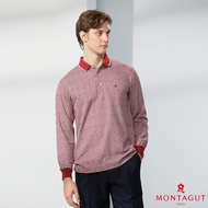 [MONTAGUT MONTAGUT] Small Floral Thick Cotton POLO Shirt (W4232-28 Red)