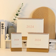 2024 Solid Color Desk Calendar Office Desktop Decoration Simple Calendar Planner Notepad