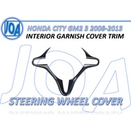 [Ready Stock] Honda City TMO GM2 GM3 2008-2013 Steering Wheel Garnish Trim Interior Cover Trim Carbo