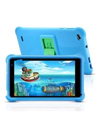 Wetap 1 件 7 吋平板電腦 Android 11 作業系統 2+32gb 平板電腦 1024x600 高清觸控螢幕附兒童防震外殼,家長監護(藍色)