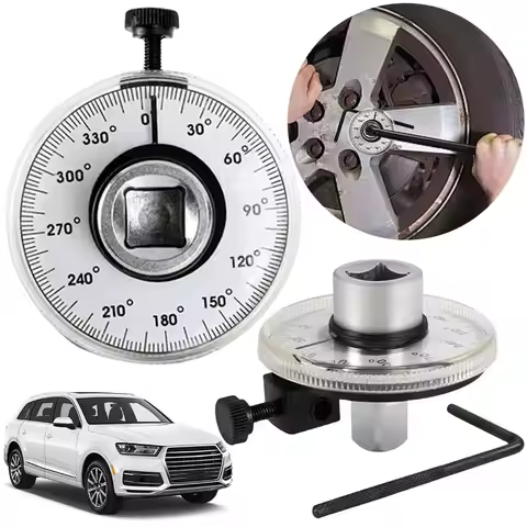 Torque Wrench Torque Meter Dial Garage Tools Calibrated In Degrees Meter for Precision-Angular Tight