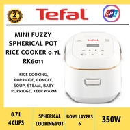 TEFAL (NEW ARRIVALS) MINI FUZZY SPHERICAL POT RICE COOKER 0.7L RK6011 -TEFAL WARRANTY MALAYSIA