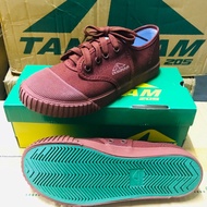 Brown Canvas Student Shoes