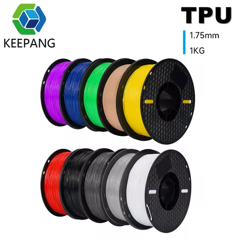 TPU Filament 1KG/Spool Flexible 95A TPU 3D Printer Filament 1.75 mm Dimensional Accuracy +/- 0.03 mm