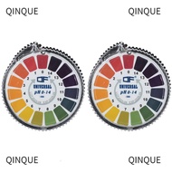 QINJUE 1/2 Rolls PH 0-14 Test Paper, 5m/roll PH Test Paper Strip Roll, Portable PH Test Meter Kombuc